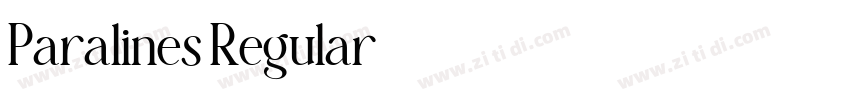 Paralines Regular字体转换 Paralines Regular字体转换